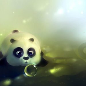 download Cute Panda Bear Artwork HD Wallpaper – ZoomWalls
