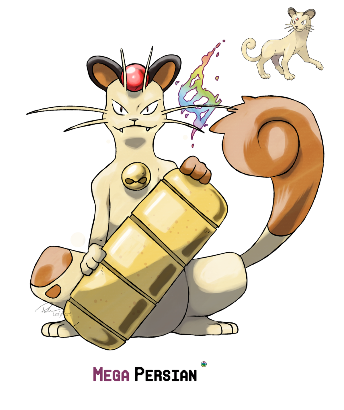 Mega Persian by LeafyHeart on DeviantArt