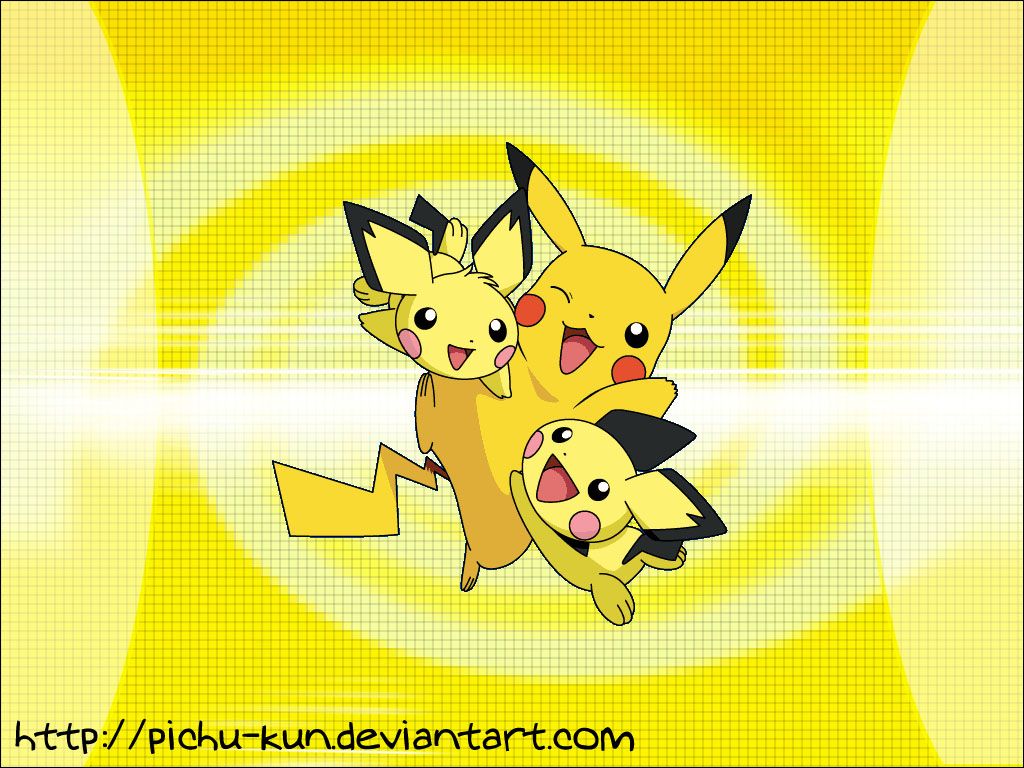 Wallpaper: Pichu-Pikachu by pichu-kun on DeviantArt