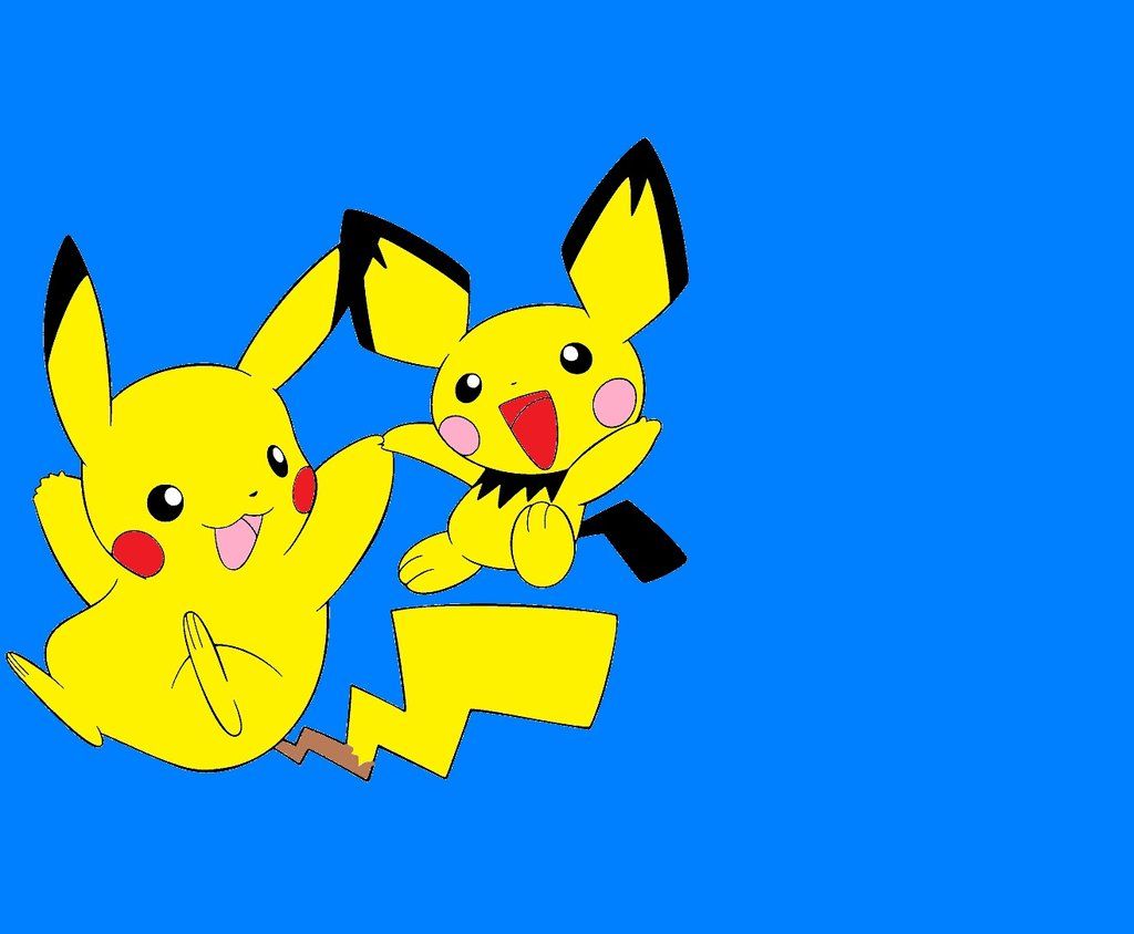 Pikachu and Pichu wallpaper by SonicMauriceHedgehog on DeviantArt