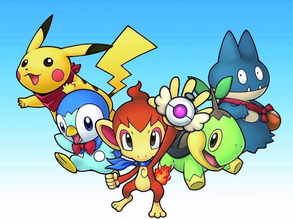 Pikachu, Piplup, Chimchar, Turtwig and Munchlax | Pokemon …