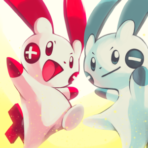 download Day20 [ELECTRIC RODENT] Plusle and Minun by Rock-Bomber on DeviantArt