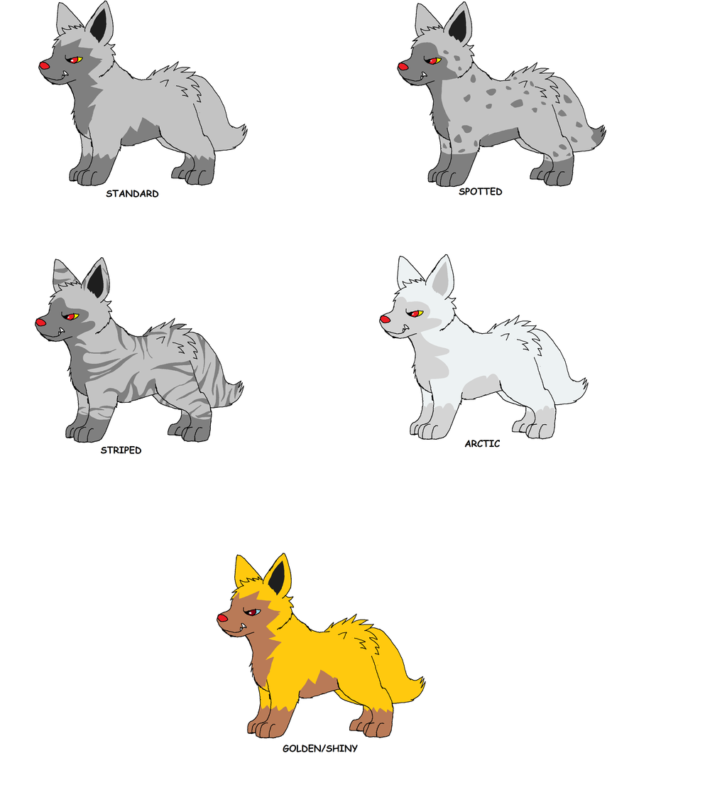 Poochyena Variations by XfangheartX on DeviantArt