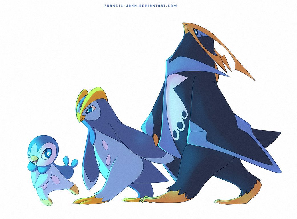 Piplup Prinplup and Empoleon by francis-john on DeviantArt