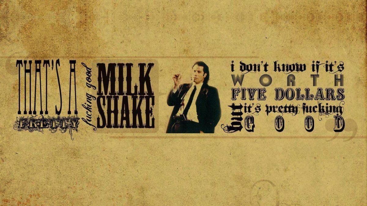 Pulp Fiction Typography [1366×768] | | Wallpaper 1366×768
