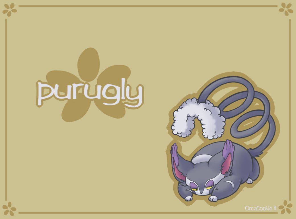 Purugly Desktop Wallpaper by OrcaCookie on DeviantArt