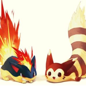 download Pokemon fire artwork typhlosion quilava wallpaper | (125634)