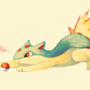 download Quilava Playing with a Pokeball by Tropiking on DeviantArt