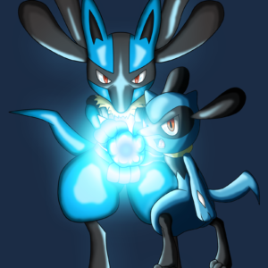download Lucario and Riolu Aura Sphere Colored by JamalC157 on DeviantArt