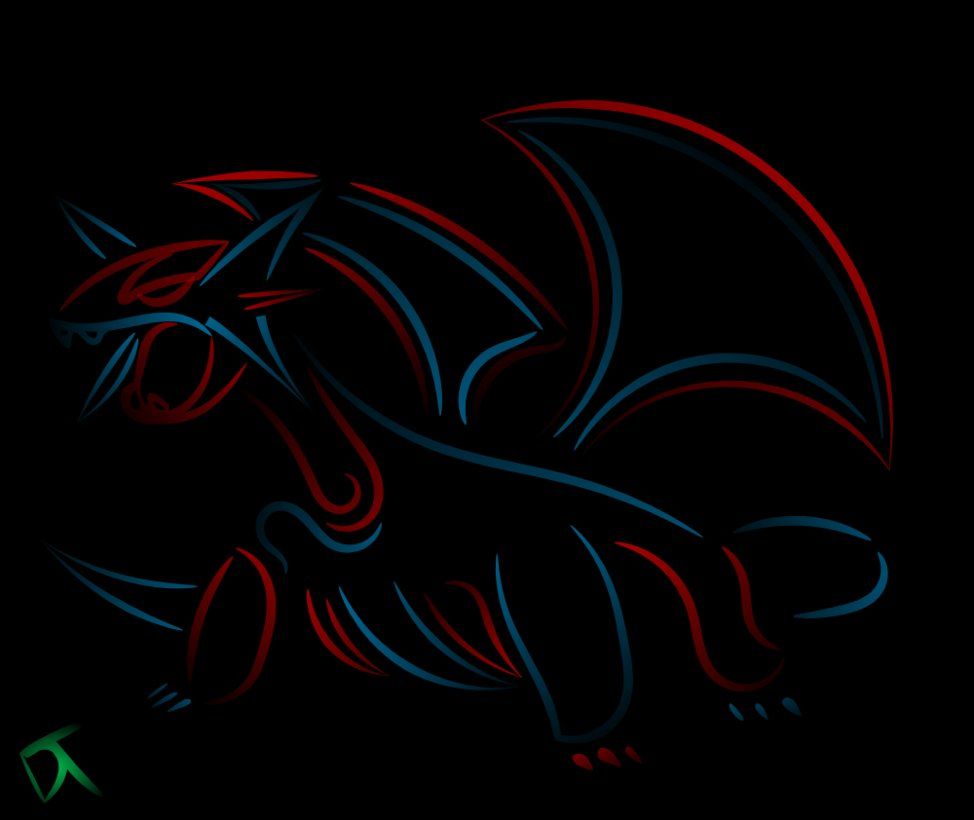 Tribal Salamence Inverted by Shadowy-Skies on DeviantArt