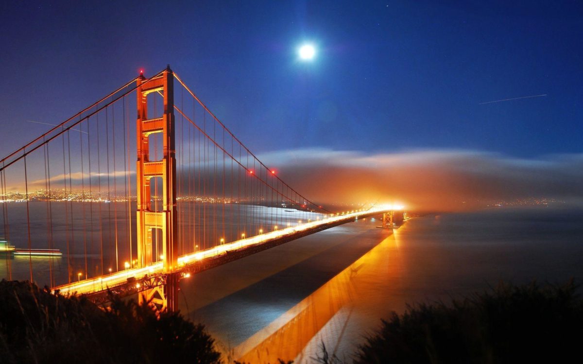 San Francisco Bridge Night Lights Hd Wallpaper « Travel & World …