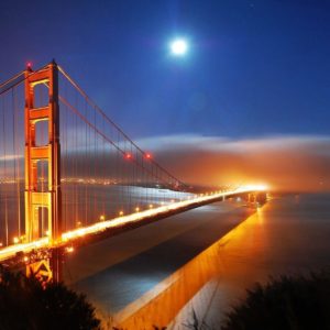 download San Francisco Bridge Night Lights Hd Wallpaper « Travel & World …