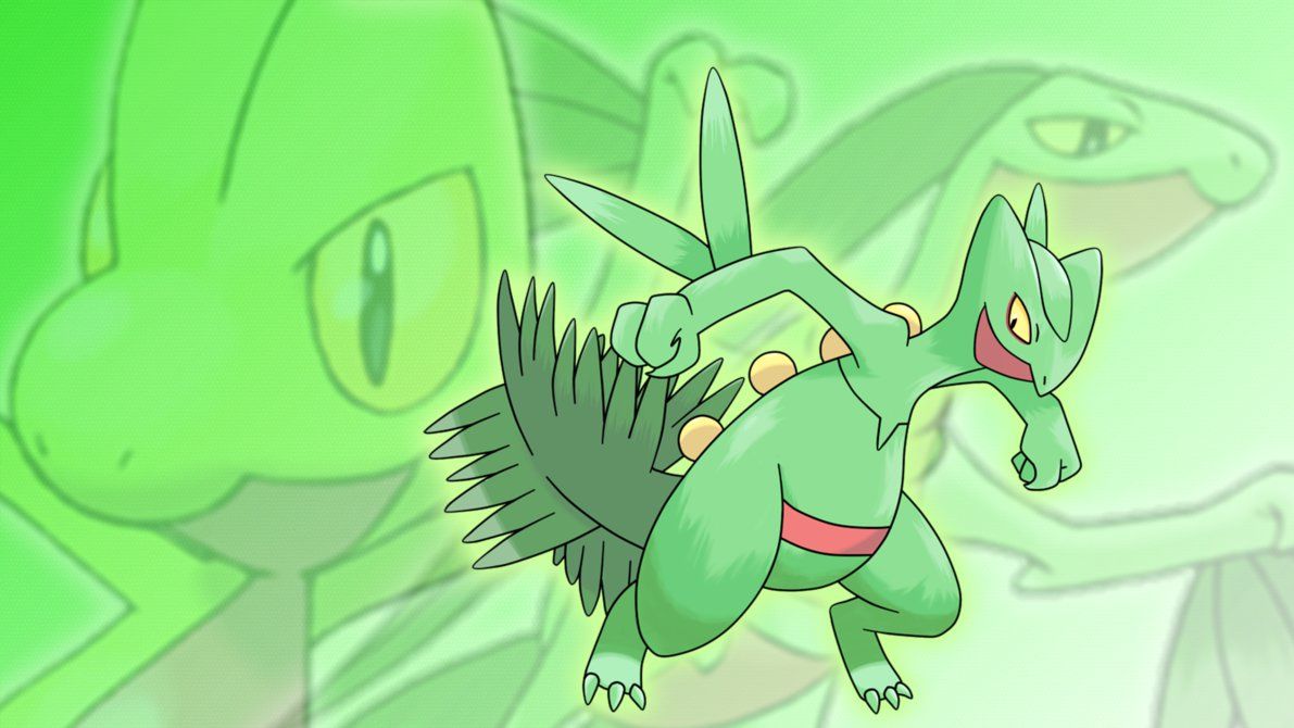Treecko, Grovyle, and Sceptile Wallpaper by Glench on DeviantArt