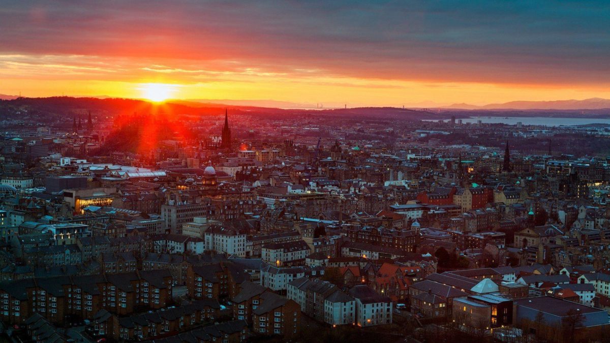 Sunset in Edinburgh, Scotland wallpapers and images – wallpapers …