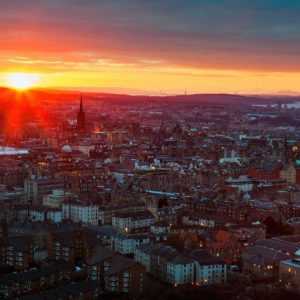 download Sunset in Edinburgh, Scotland wallpapers and images – wallpapers …