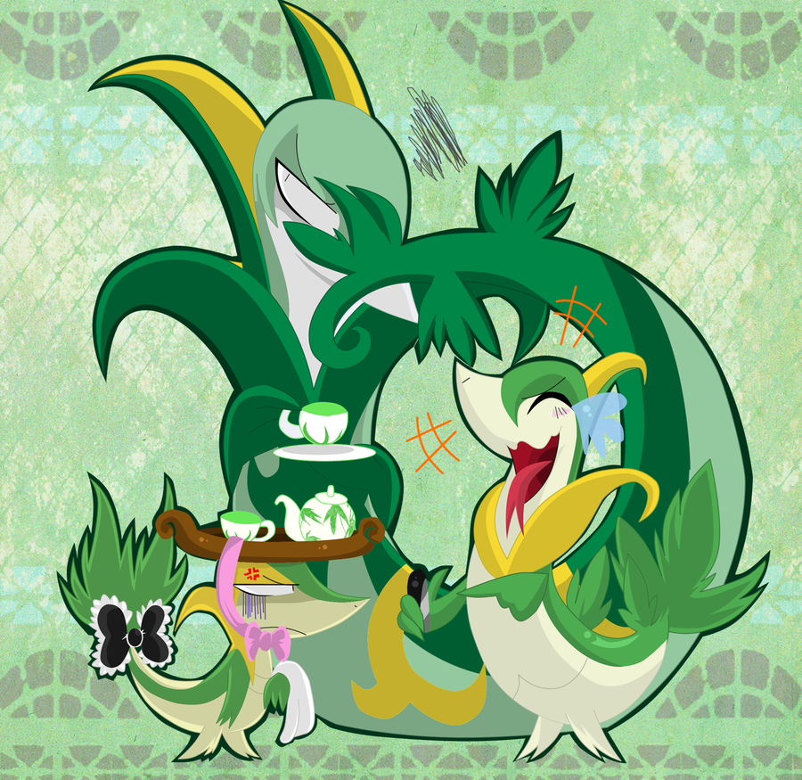 Snivy is Not Amused by SoftMonKeychains on DeviantArt