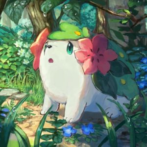 download Download 1600×900 Pokemon Shaymin, Cute, Forest, Bubbles Wallpapers …