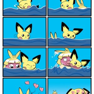 download Smoochum and Pichu – Swiming at the Beach by OrangeChocobo on DeviantArt