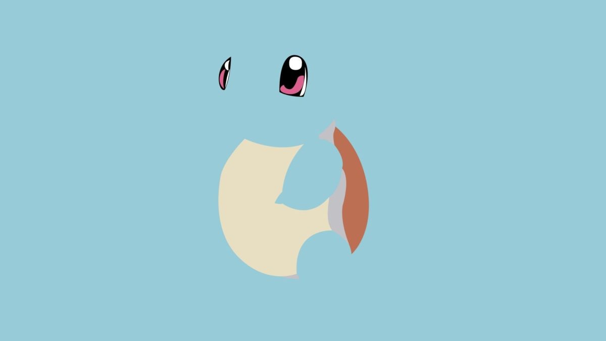 water pokemon blue minimalistic squirtle 1920×1080 wallpaper High …