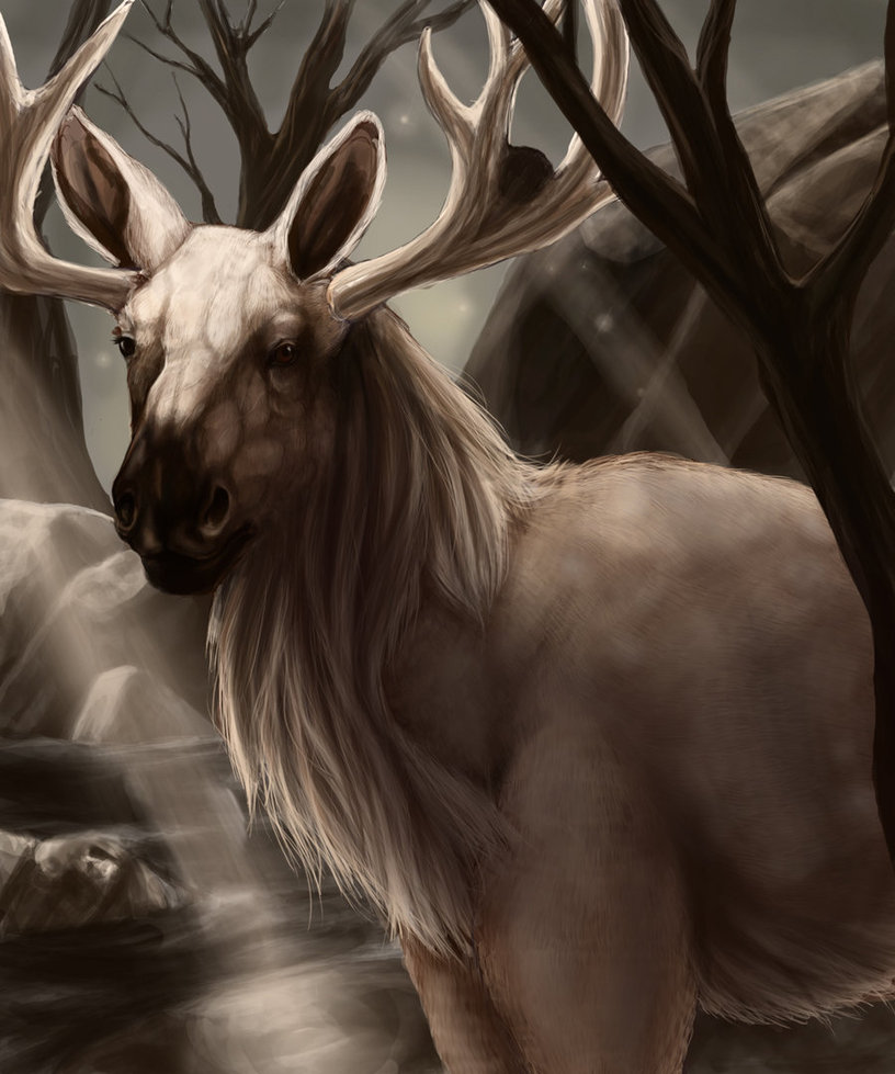 Realistic Stantler by Leashe on DeviantArt