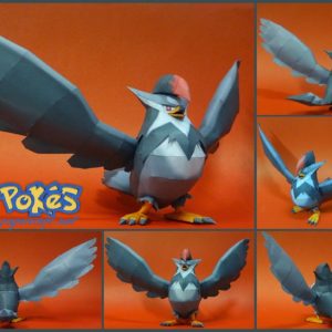 download Paperpokés – Pokémon Papercraft: STARAPTOR