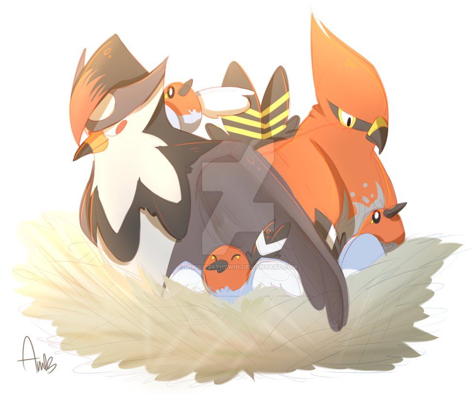 Staraptor and Talonflame by Mudkipz4TheWin on DeviantArt | Pokemon …