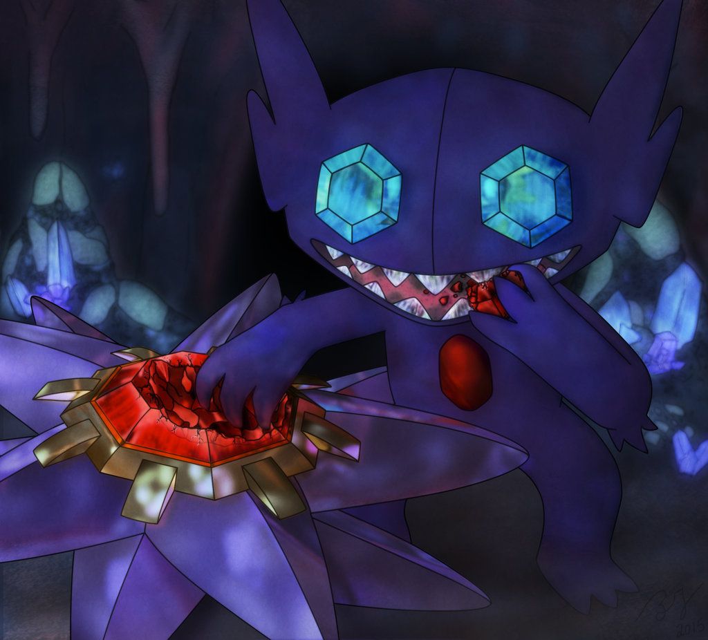 Sableye Feasting on a Starmie by Equivirial on DeviantArt