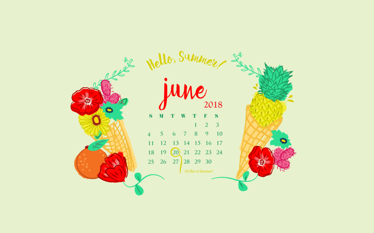 June 2018 HD Calendar Wallpapers | Calendar 2018