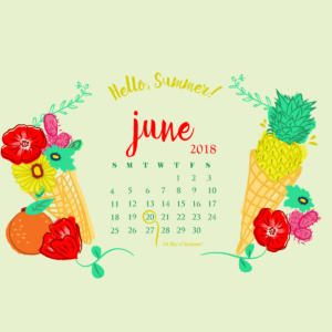 download June 2018 HD Calendar Wallpapers | Calendar 2018