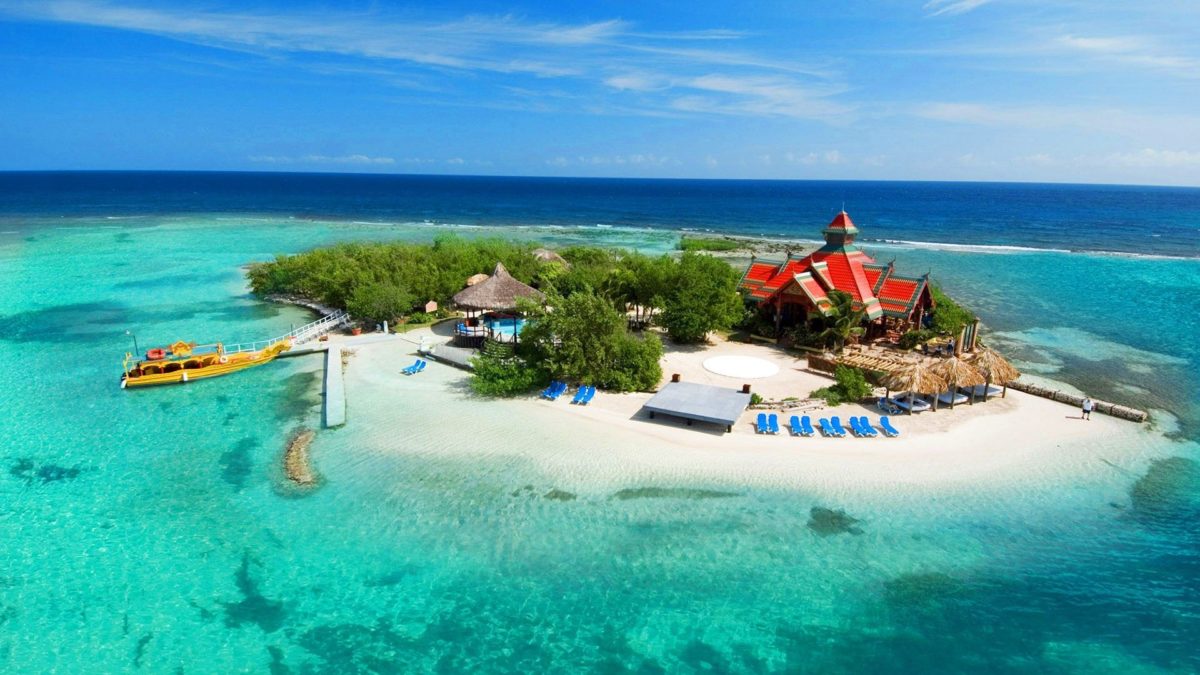 Beaches: Tropics Paradise Boat Ship Nature Sun Coast Trees House Hut …