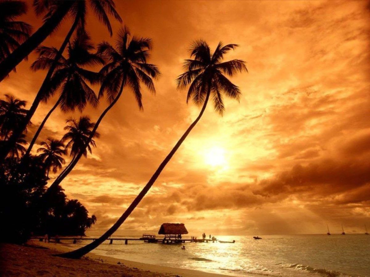 Island Sunset Wallpapers | Hd Wallpapers