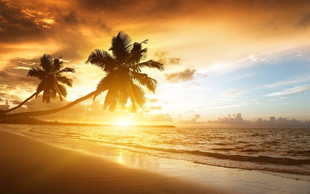 Beach Sunset Background Wallpaper 301 Full HD Wallpaper Desktop …