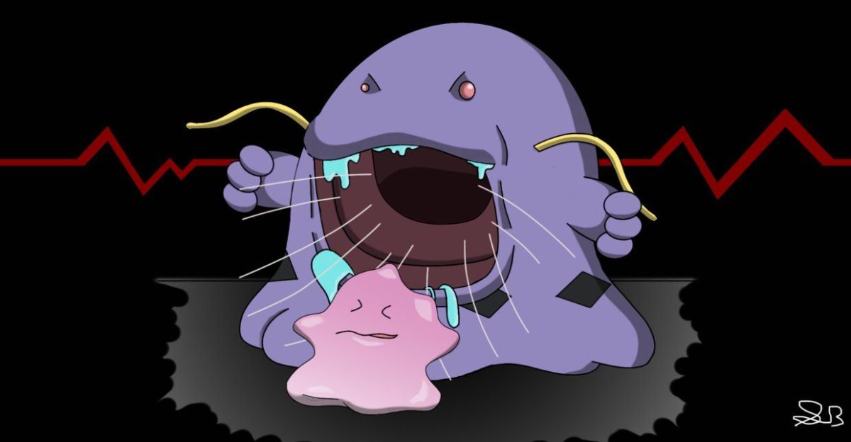 Swalot eating a ditto by prideofwesker29 on DeviantArt