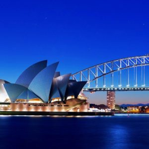 download Sydney Opera House and Bridge Wallpaper – HD Wallpapers