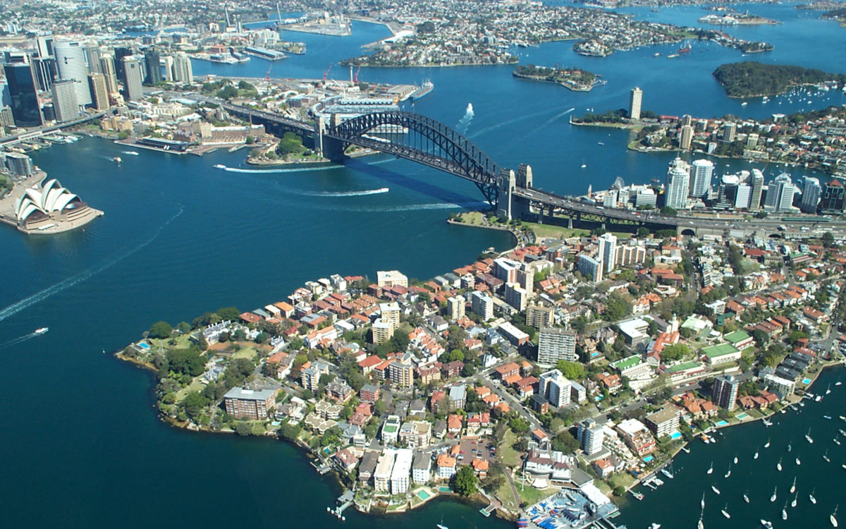 Sydney Harbour Bridge From The Air | Free Desktop Wallpapers for …