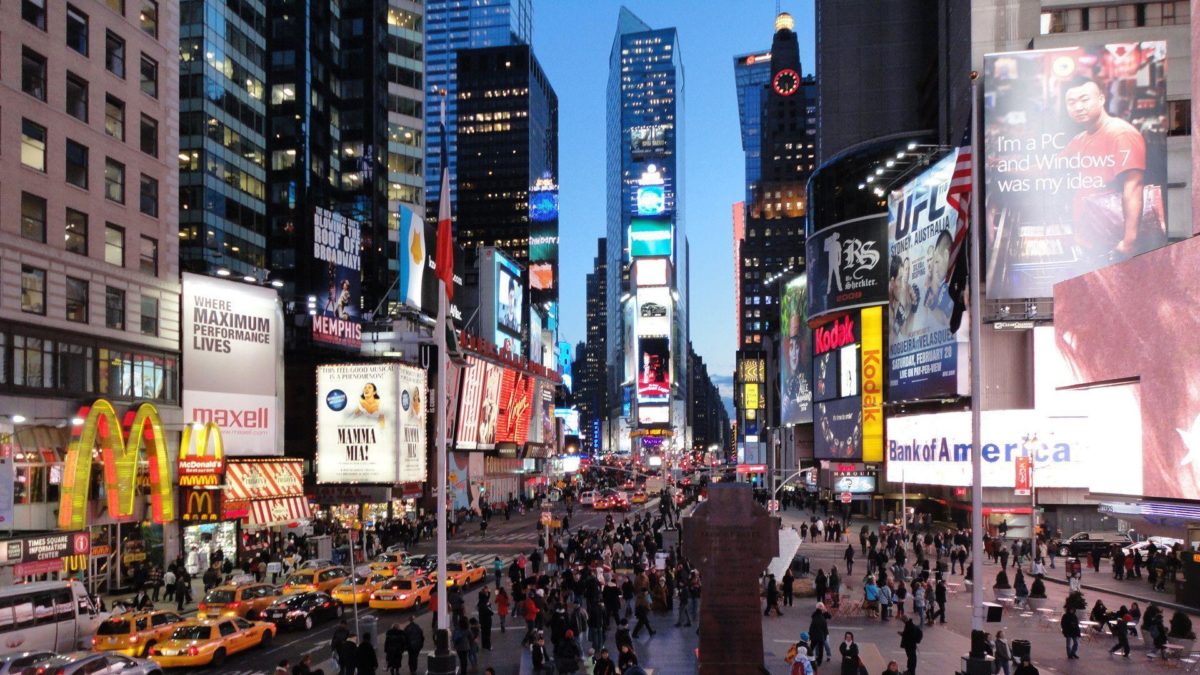 Times Square Evening 1920×1080 wallpaper