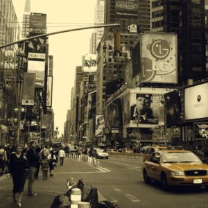 download New York Yellow Taxi Times Square wallpaper