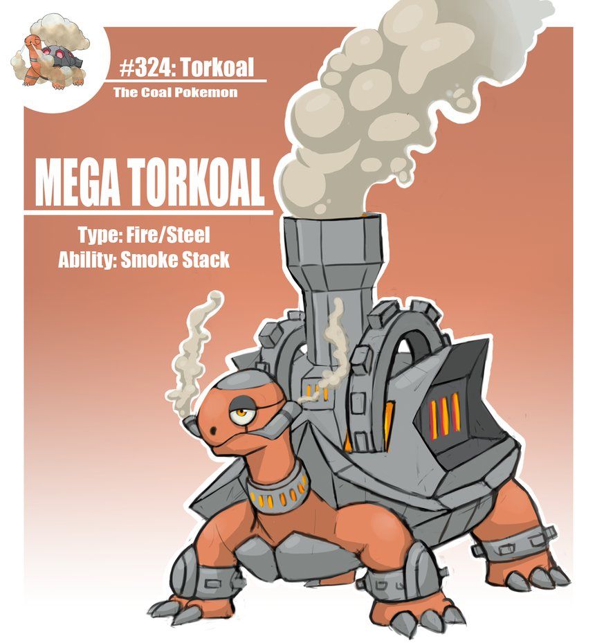Mega Torkoal by WforWumbo on DeviantArt