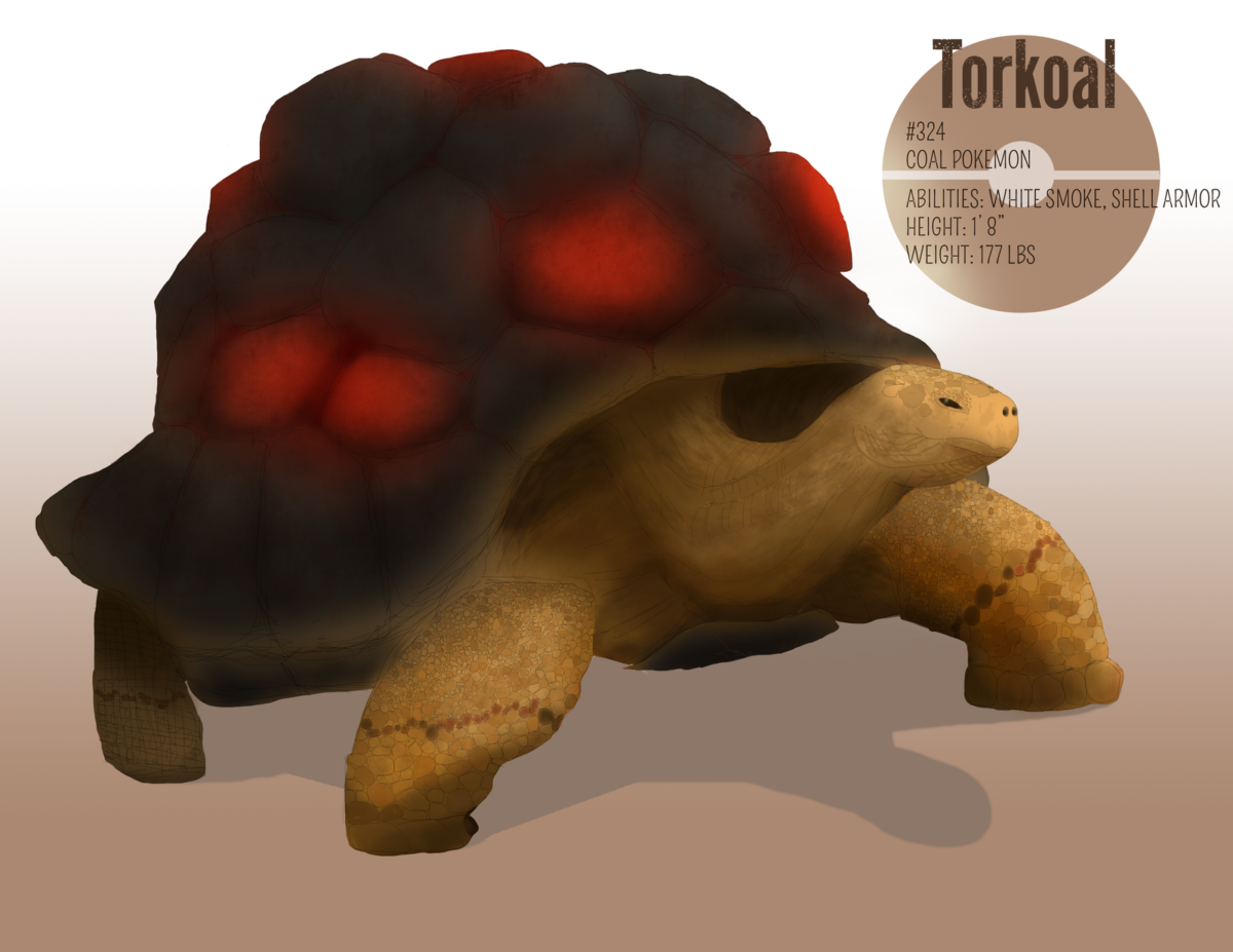 Torkoal by werefrog on DeviantArt
