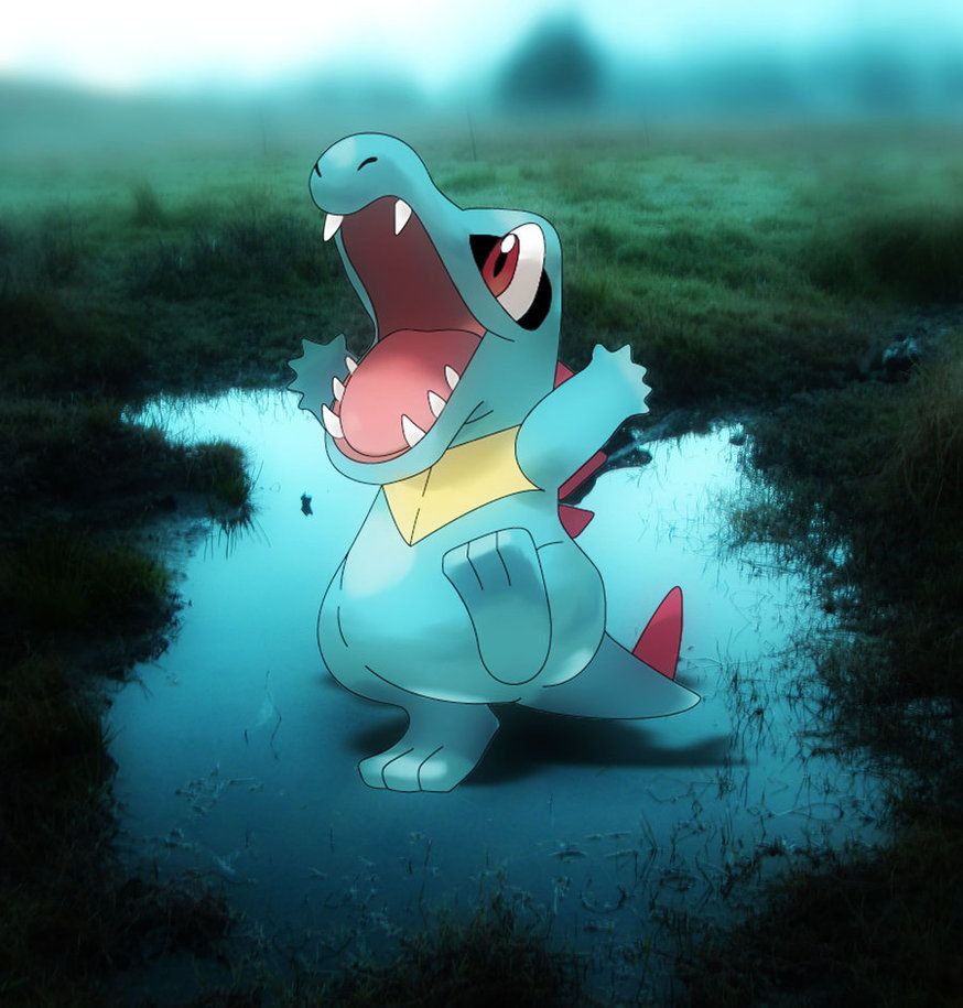totodile in swamp by magicalyuki on DeviantArt