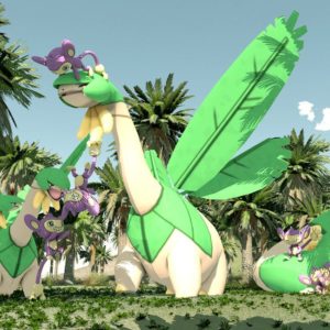 download Tropius and Aipom living together by kutaras on DeviantArt