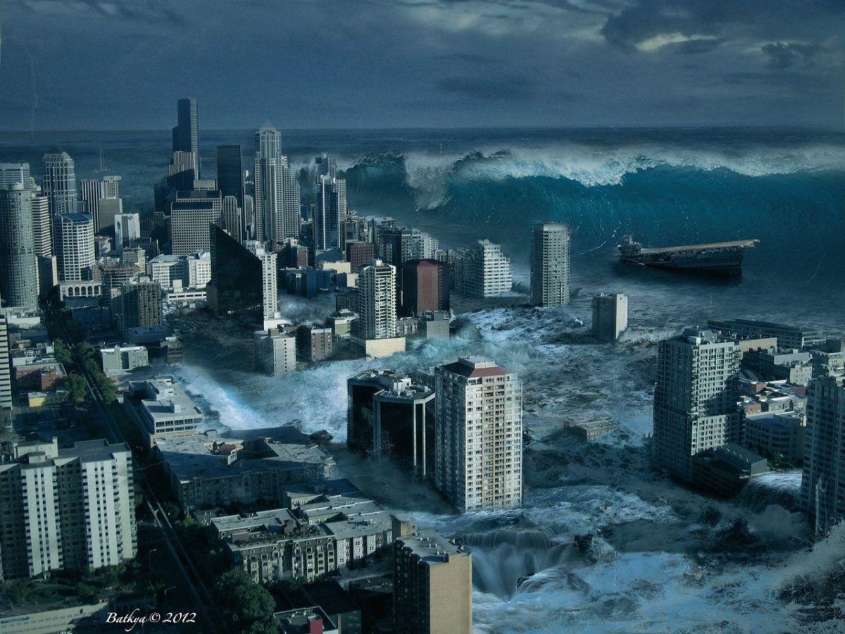 Images For > Tsunami Art Wallpaper