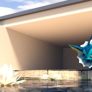 download Vaporeon – We have a pool! [WALLPAPER] [3D MODEL] by TheModerator …