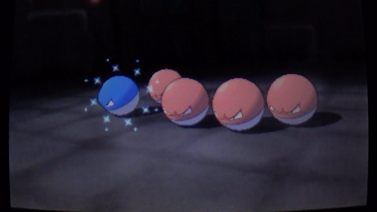 LIVE!] Shiny Voltorb on Omega Ruby after 96 horde encounters …