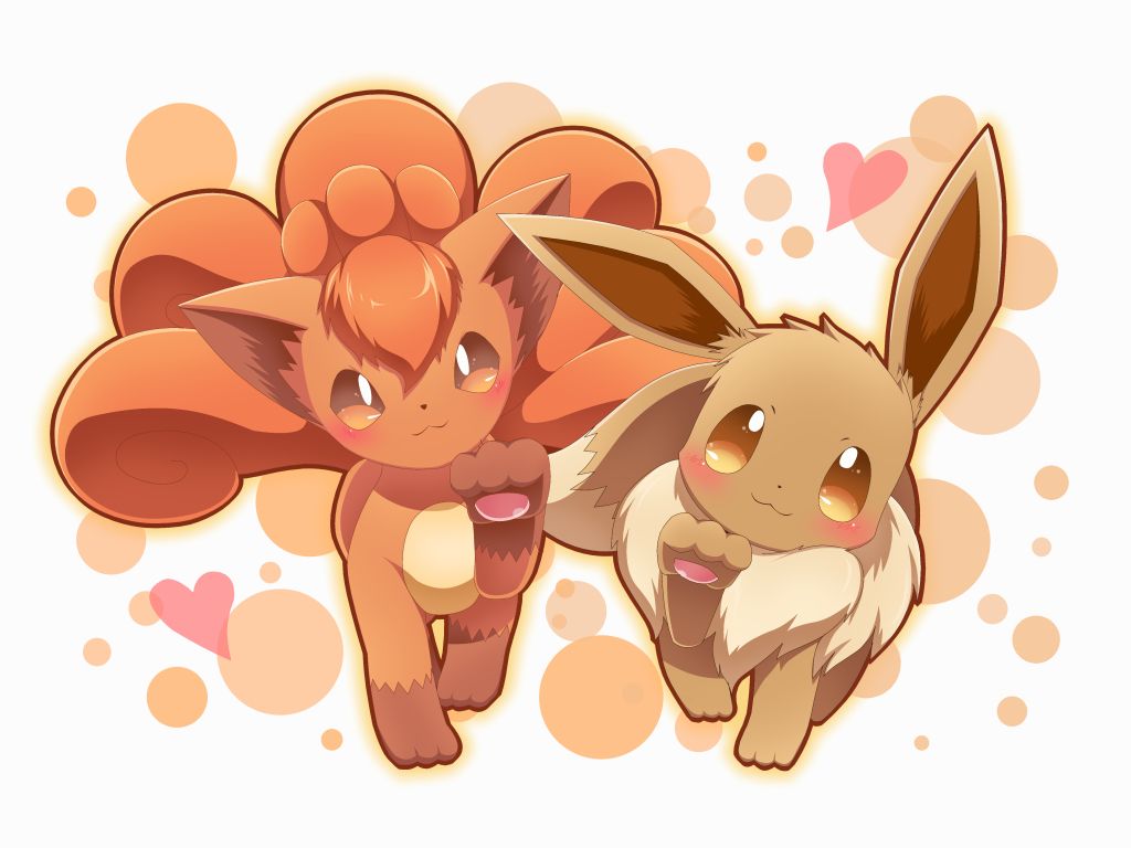 Vulpix and Eevee walking up | Pokémon | Know Your Meme