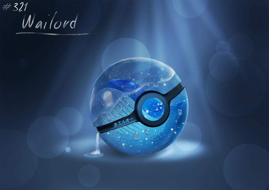 Conceptual Pokeball ~ Wailord by Lun1c on DeviantArt