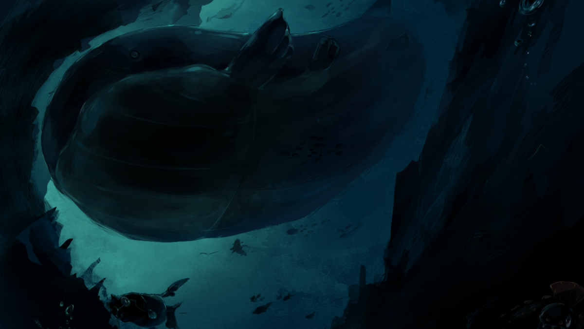 ScreenHeaven: Pokemon Wailord underwater desktop and mobile background