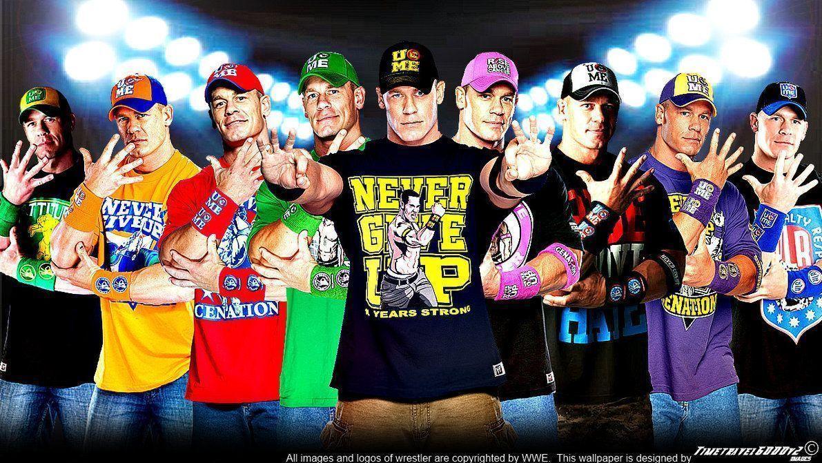 WWE John Cena Multi-Color Wallpaper Widescreen V3 by …